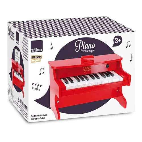 Pianoforte elettronico Vilac rosso