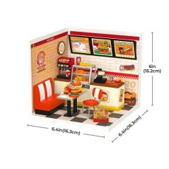 RoboTime Miniature House Restaurant Mňam, mňam hamburger