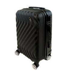 Bavy Keményhéjú bőrönd 20" Waves, fekete