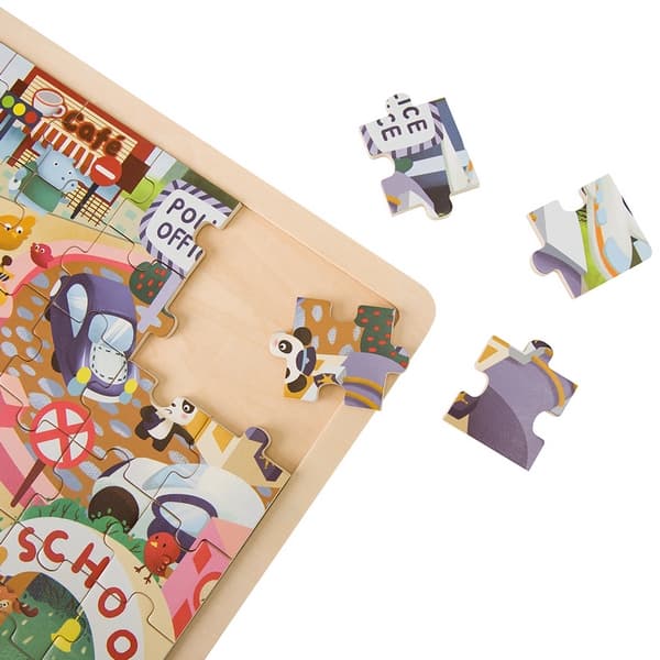 Classic World Puzzle město zvířat