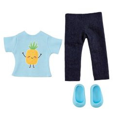 Addo Suit - T-shirt tropical "ananas" ; et jeans