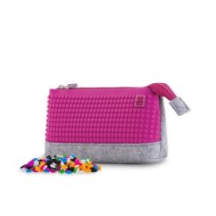 PIXIE CREW nagy táska SZÜRKE/FUCHSIA