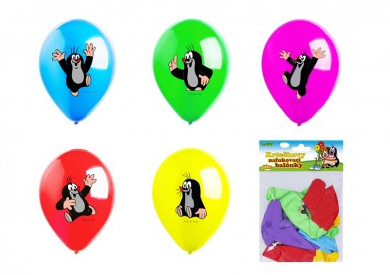 Balónik / Balóniky nafukovacie Krtko 10ks vo vrecku karneval