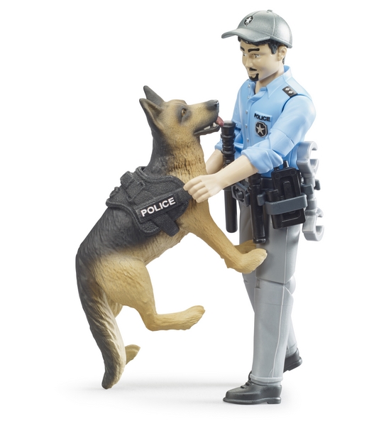 Bruder 62150 BWORLD Policjant z psem
