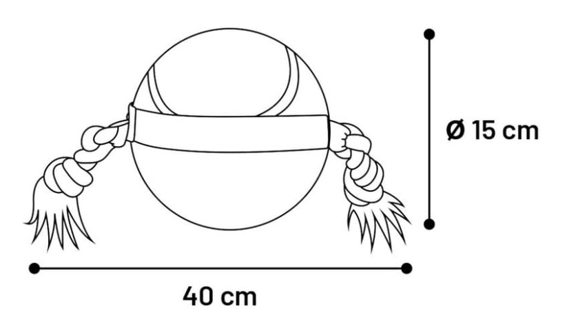 Flamingo Akční míč tenis 15cm