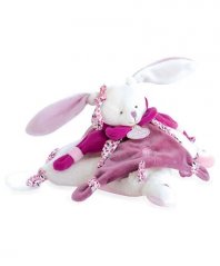 Doudou Set cadou roz - iepure de pluș somnoros
