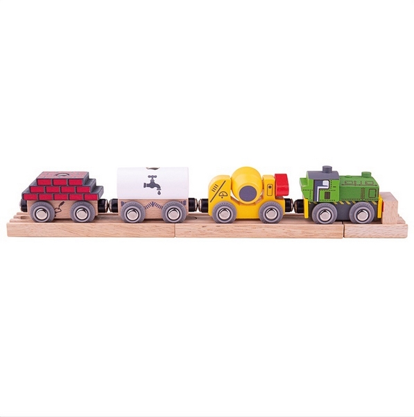 Train de construction en bois Bigjigs Rail