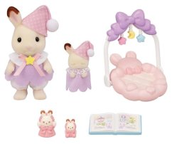 Sylvanian Families Iepurași de ciocolată care dorm frați și surori