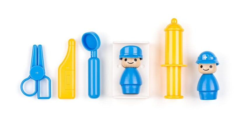 Auto ambulance se zvuky a světlem