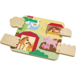 Drewniana gra w chowanego Fisher Price