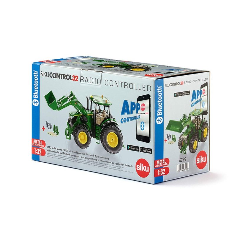 SIKU Control 6792 - Bluetooth, John Deere 7310R homlokrakodóval