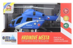 Hélicoptère de police sur batterie à volant d'inertie