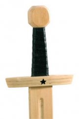 Espada de madera de pie pequeño Caballero de la Estrella