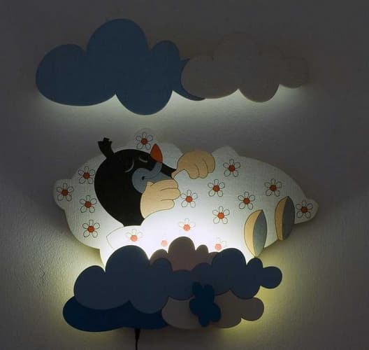 DoDo Lampe taupe LED pour enfants dans la couette
