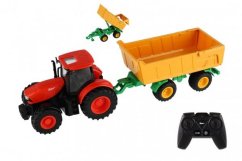 Zetor RC traktor pótkocsival, műanyag, 42 cm, 2,4 GHz