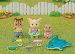Sylvanian Families Pool Fun Baby Trio