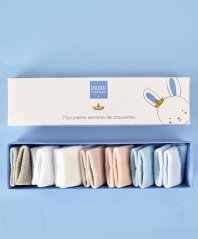 Set regalo Doudou - calzini per bambino 0-6 mesi.