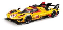 Bburago - RACING, Ferrari 499P - 24h Le Mans Livery 2024, żółty, 1:24