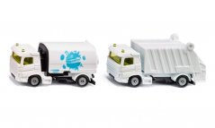 SIKU Blister - măturătoare și camion de gunoi, set municipal