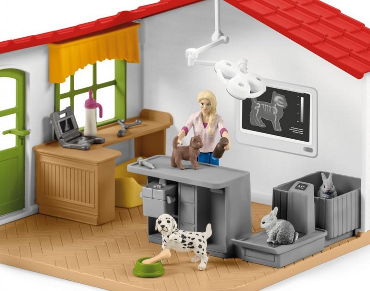 Schleich 42502 Veterinární ordinace pro domácí zvířata