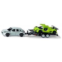 SIKU Super 2544 - Osobní automobil s přepravním přívěsem