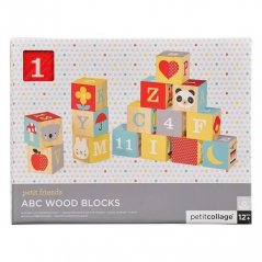 Petit Collage Blocuri din lemn ABC