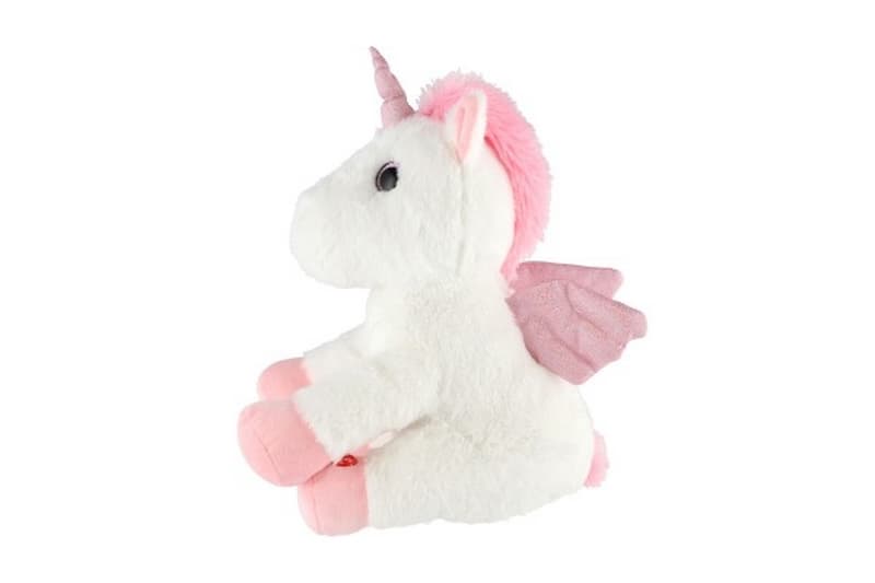 Snílek jednorožec s křídly plyš 38cm na baterie se světlem se zvukem v sáčku