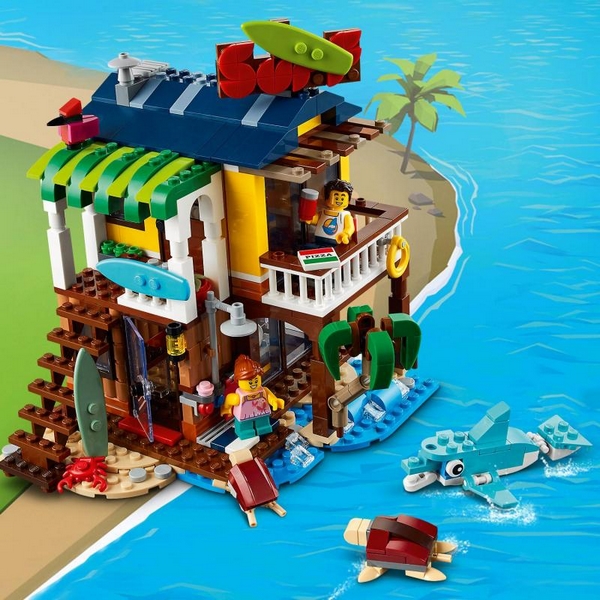 Casa de playa de los surfistas de LEGO Creator