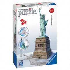 Ravensburger 3D Puzzle Estatua de la Libertad 108 piezas