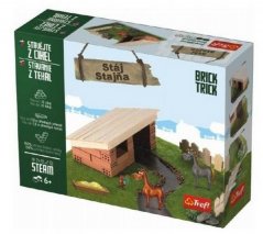 Construire avec des briques Kit d'écurie Brick Trick en boîte 28x21x7cm