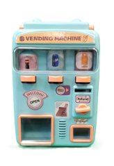 Distributeur de boissons bleu
