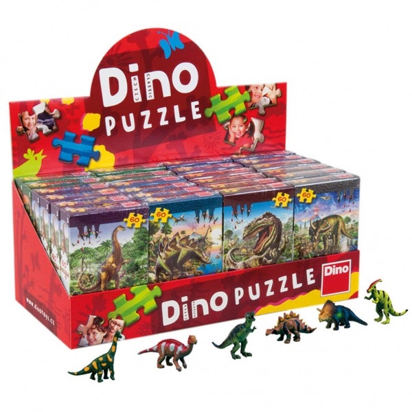 Casse-tête Dinosaures 60 pièces + figurine