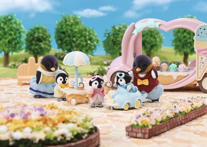 Sylvanian Families Baby Penguins ikrek autóval