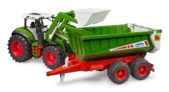 Bruder 3452 Traktor ROADMAX s čelním nakladačem a sklápěcím návěsem