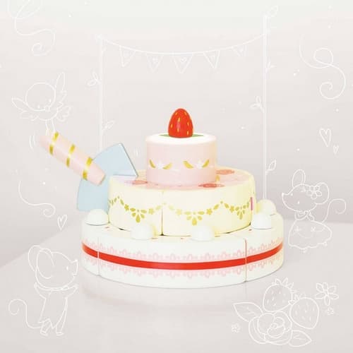 Truskawkowy tort weselny Le Toy Van
