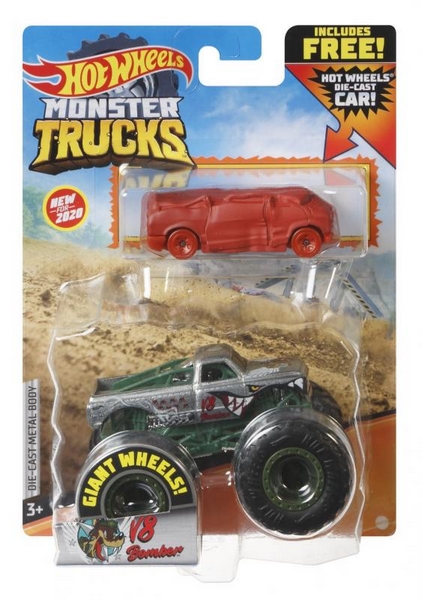 Hot Wheels Monster Trucks avec une petite voiture
