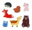 2Kids Toys Dřevěné puzzle Lesní zvířátka propojitelné