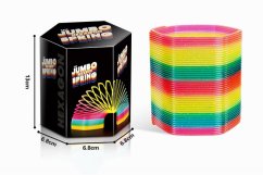 Kolorowa spirala jumbo z brokatem