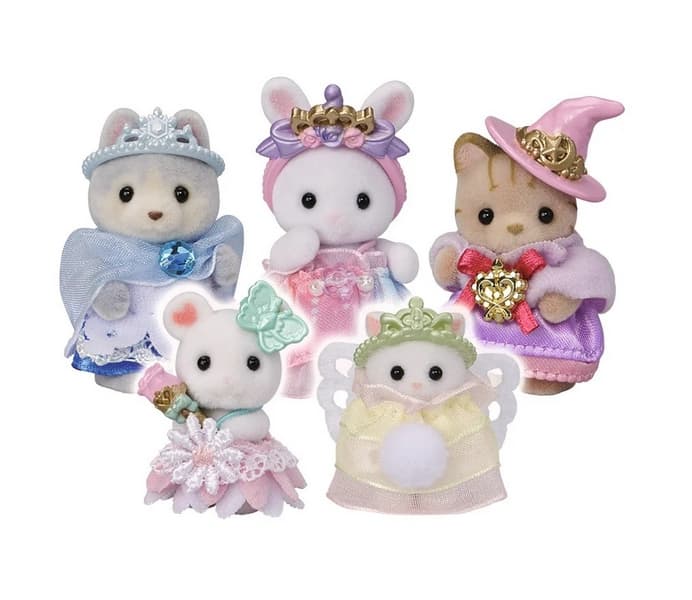 Famille Sylvanian Baby princesses, 5 figurines