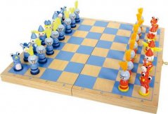 Jocuri de șah din lemn cu picior mic