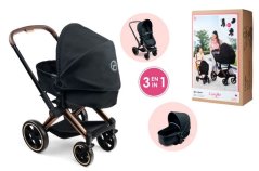 Cybex Black 3 v1 Cărucior pentru păpuși 36-42 cm