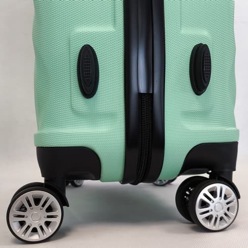 Bavy Cestovní kufr skořepinový Waves Light green - set 3 ks