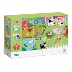 TM Toys DODO Picture Sorting Puzzle Farm 18 pièces