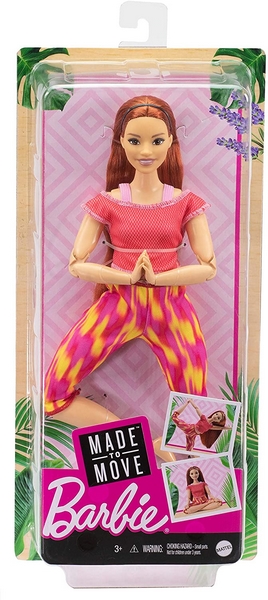 Barbie V pohybu - Varianty: GXF04 blondýna,modré triko