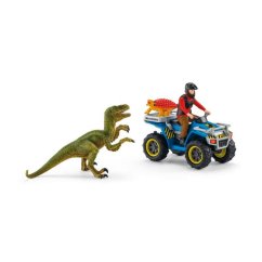 Schleich 41466 Ucieczka przed welociraptorem na quadzie