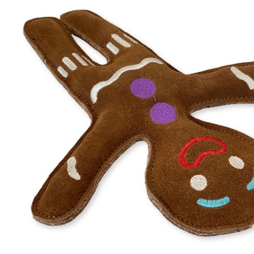 PafDog Pan Perníček Hračka pro psy z kůže a juty 25,5cm