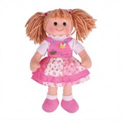 Bigjigs Toys Látková bábika Hayley 34 cm