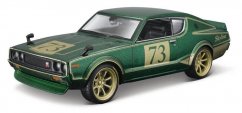 Maisto - 1973-as Nissan Skyline 2000GT-R (KPGC 110), zöld, Tokyo Mods, 1:24