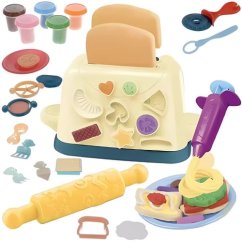 Velká sada s toustovačem,plastelínou a příslušenstvím