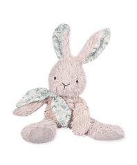 Doudou Coffret cadeau - Lapin en peluche gris en coton bio 25 cm